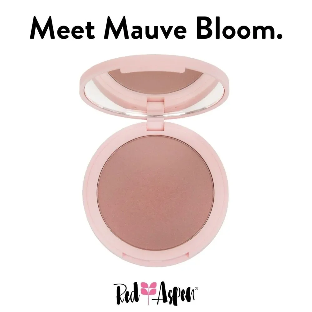 NEW Red Aspen Blush Mauve Bloom Lightweight Creamy Powder Long Lasting